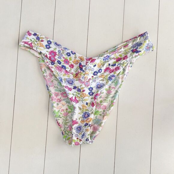 LoveShackFancy x Hurley Reversible Floral Bikini Bottom - Picture 1 of 14
